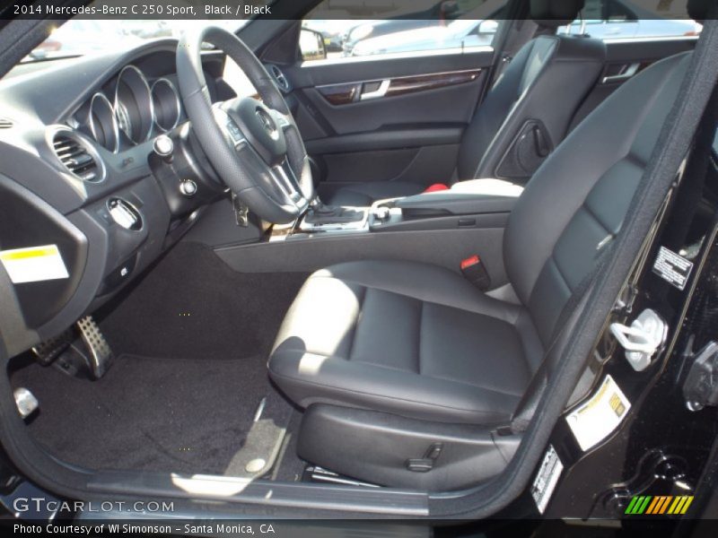 Black / Black 2014 Mercedes-Benz C 250 Sport