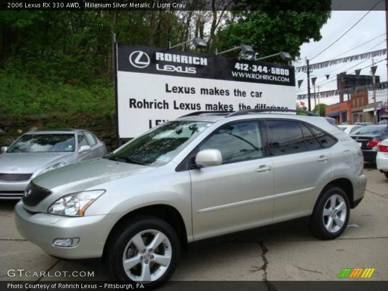 Millenium Silver Metallic / Light Gray 2006 Lexus RX 330 AWD