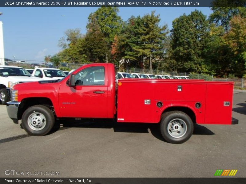  2014 Silverado 3500HD WT Regular Cab Dual Rear Wheel 4x4 Utility Victory Red