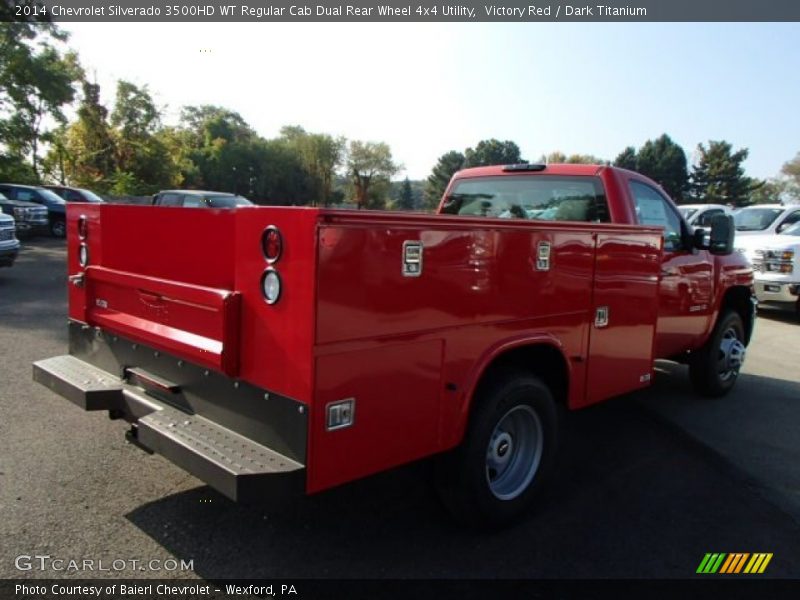 Victory Red / Dark Titanium 2014 Chevrolet Silverado 3500HD WT Regular Cab Dual Rear Wheel 4x4 Utility