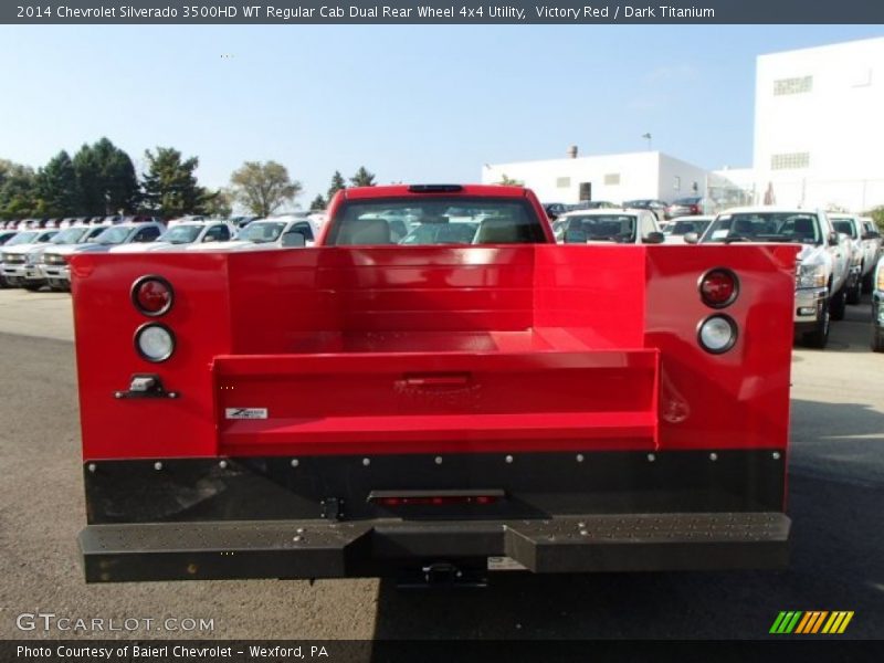 Victory Red / Dark Titanium 2014 Chevrolet Silverado 3500HD WT Regular Cab Dual Rear Wheel 4x4 Utility