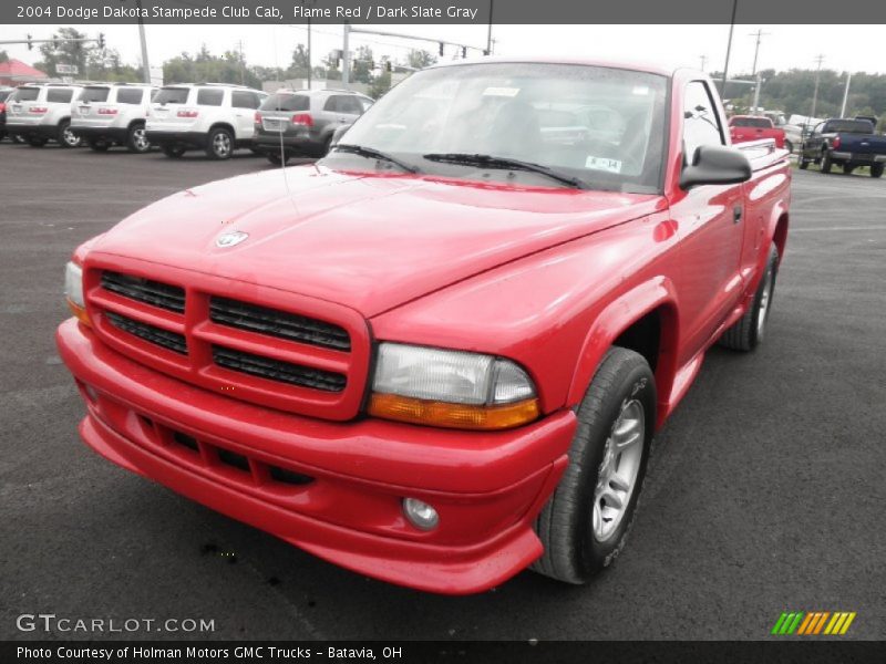 Flame Red / Dark Slate Gray 2004 Dodge Dakota Stampede Club Cab