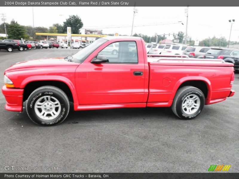 Flame Red / Dark Slate Gray 2004 Dodge Dakota Stampede Club Cab