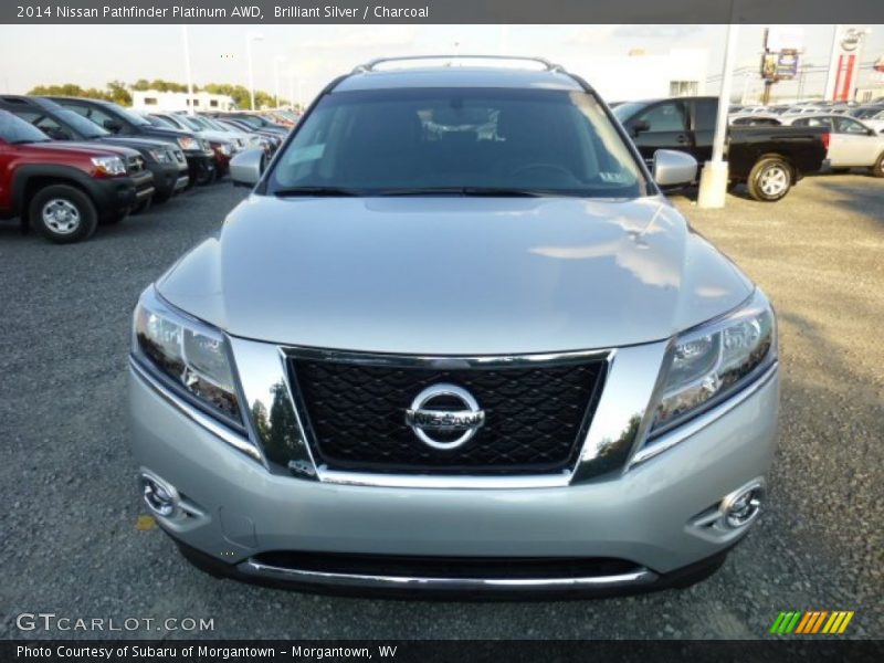 Brilliant Silver / Charcoal 2014 Nissan Pathfinder Platinum AWD