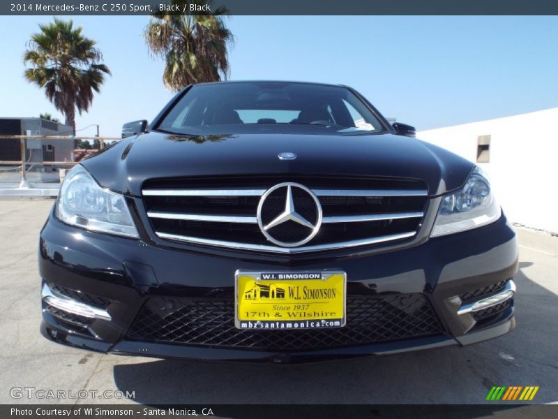 Black / Black 2014 Mercedes-Benz C 250 Sport