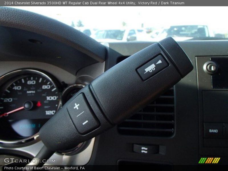 Victory Red / Dark Titanium 2014 Chevrolet Silverado 3500HD WT Regular Cab Dual Rear Wheel 4x4 Utility