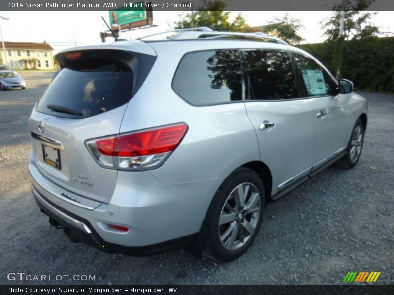 Brilliant Silver / Charcoal 2014 Nissan Pathfinder Platinum AWD