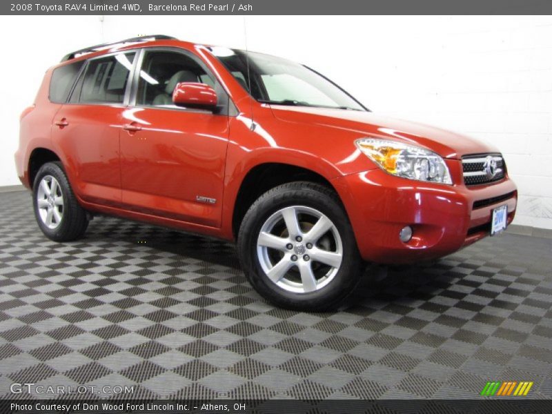 Barcelona Red Pearl / Ash 2008 Toyota RAV4 Limited 4WD
