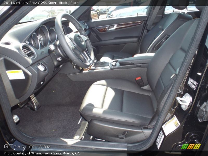 Black / Black 2014 Mercedes-Benz C 250 Sport