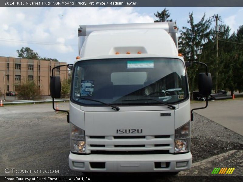 Arc White / Medium Pewter 2014 Isuzu N Series Truck NQR Moving Truck