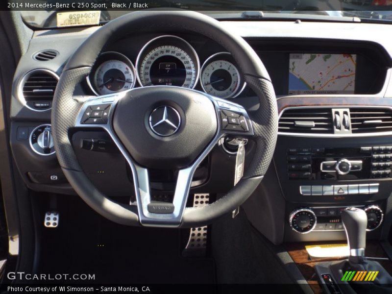 Black / Black 2014 Mercedes-Benz C 250 Sport