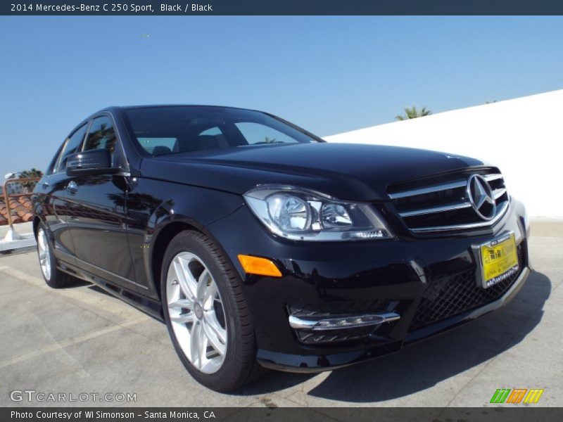 Black / Black 2014 Mercedes-Benz C 250 Sport