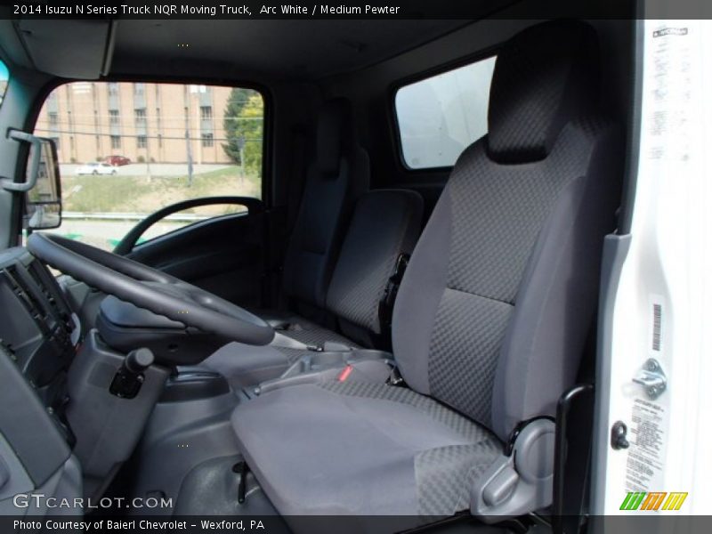 Arc White / Medium Pewter 2014 Isuzu N Series Truck NQR Moving Truck