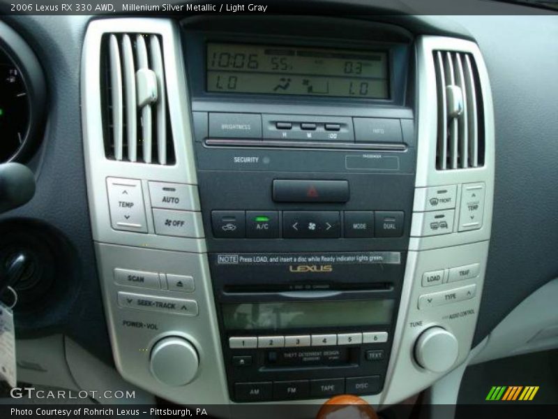 Millenium Silver Metallic / Light Gray 2006 Lexus RX 330 AWD