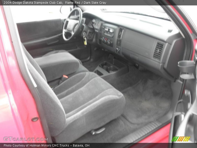 Flame Red / Dark Slate Gray 2004 Dodge Dakota Stampede Club Cab