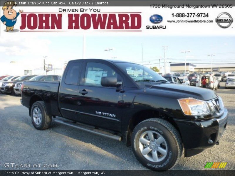 Galaxy Black / Charcoal 2013 Nissan Titan SV King Cab 4x4