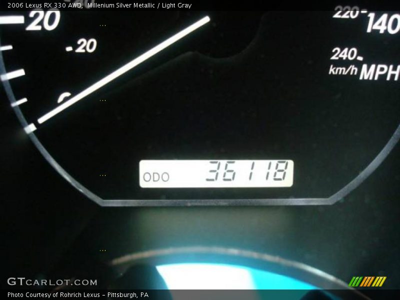 Millenium Silver Metallic / Light Gray 2006 Lexus RX 330 AWD