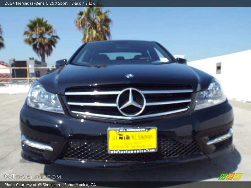 Black / Black 2014 Mercedes-Benz C 250 Sport