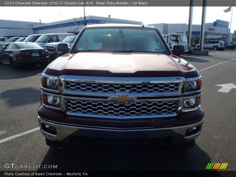 Deep Ruby Metallic / Jet Black 2014 Chevrolet Silverado 1500 LT Double Cab 4x4