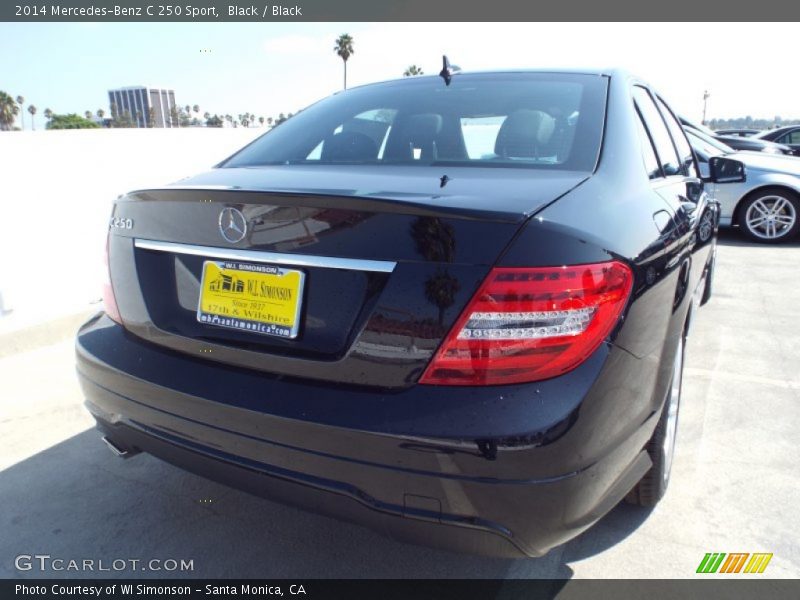 Black / Black 2014 Mercedes-Benz C 250 Sport