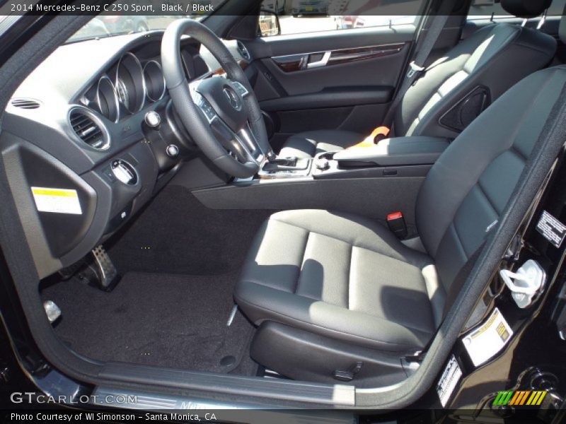 Black / Black 2014 Mercedes-Benz C 250 Sport
