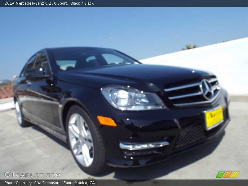Black / Black 2014 Mercedes-Benz C 250 Sport