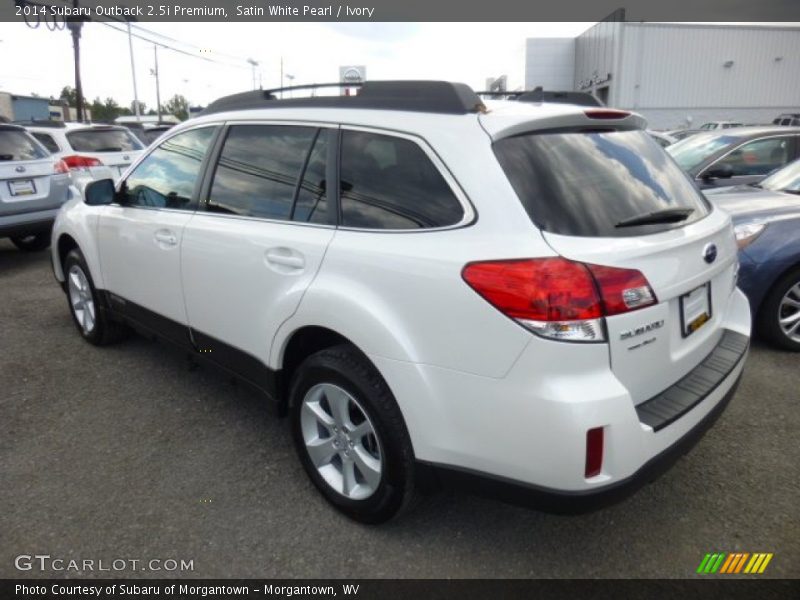 Satin White Pearl / Ivory 2014 Subaru Outback 2.5i Premium