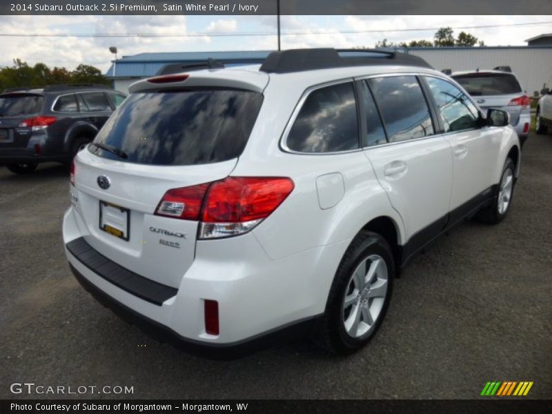 Satin White Pearl / Ivory 2014 Subaru Outback 2.5i Premium