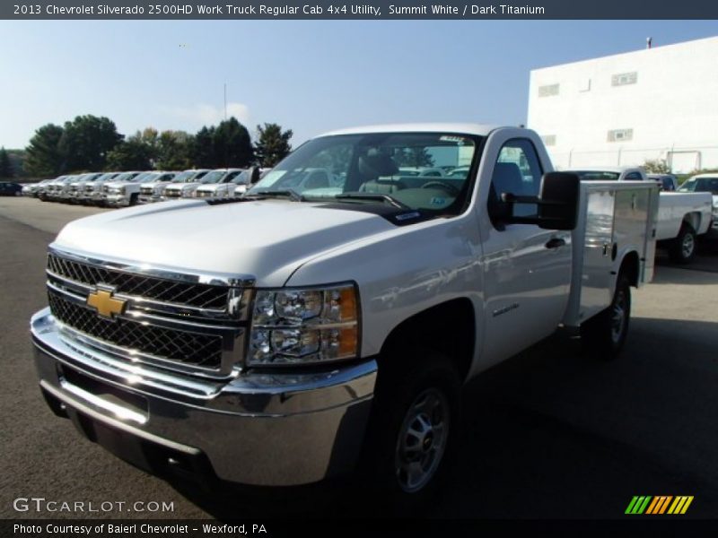 Summit White / Dark Titanium 2013 Chevrolet Silverado 2500HD Work Truck Regular Cab 4x4 Utility
