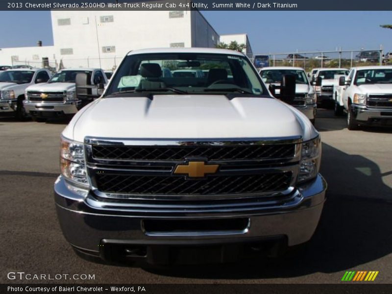 Summit White / Dark Titanium 2013 Chevrolet Silverado 2500HD Work Truck Regular Cab 4x4 Utility