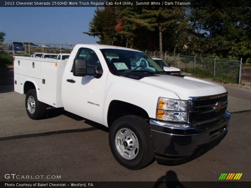 Summit White / Dark Titanium 2013 Chevrolet Silverado 2500HD Work Truck Regular Cab 4x4 Utility