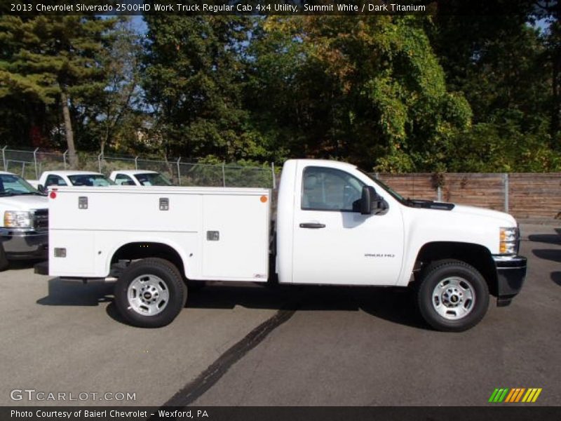 Summit White / Dark Titanium 2013 Chevrolet Silverado 2500HD Work Truck Regular Cab 4x4 Utility