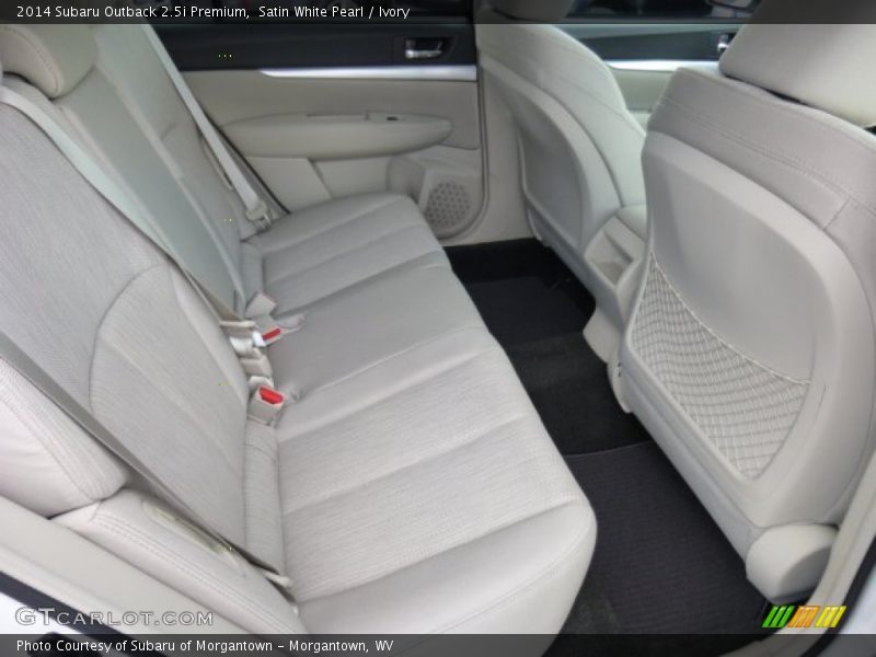 Satin White Pearl / Ivory 2014 Subaru Outback 2.5i Premium