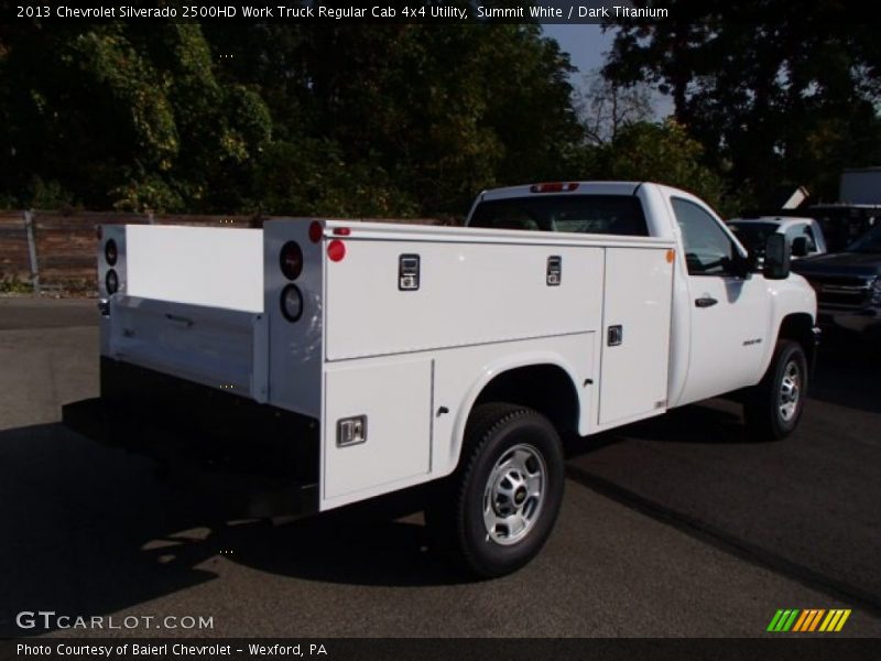 Summit White / Dark Titanium 2013 Chevrolet Silverado 2500HD Work Truck Regular Cab 4x4 Utility