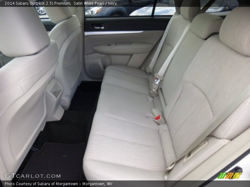 Satin White Pearl / Ivory 2014 Subaru Outback 2.5i Premium