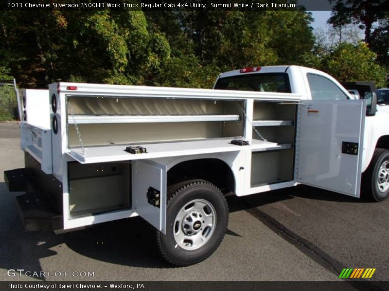 Summit White / Dark Titanium 2013 Chevrolet Silverado 2500HD Work Truck Regular Cab 4x4 Utility