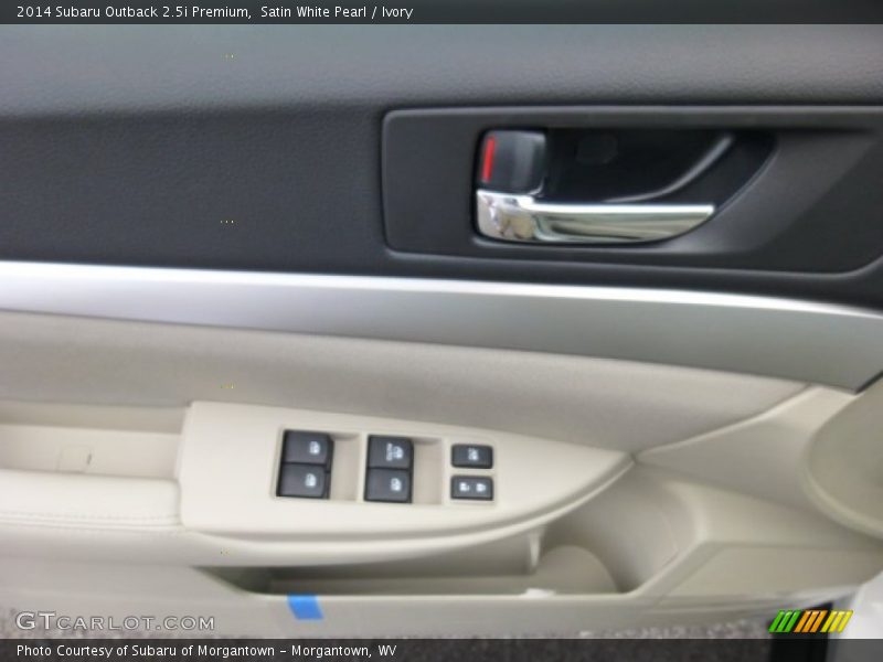 Satin White Pearl / Ivory 2014 Subaru Outback 2.5i Premium