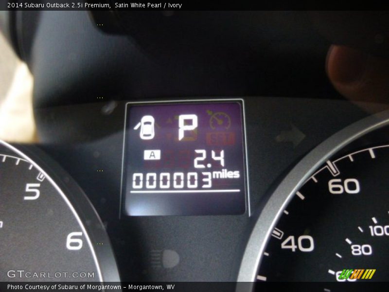 Satin White Pearl / Ivory 2014 Subaru Outback 2.5i Premium