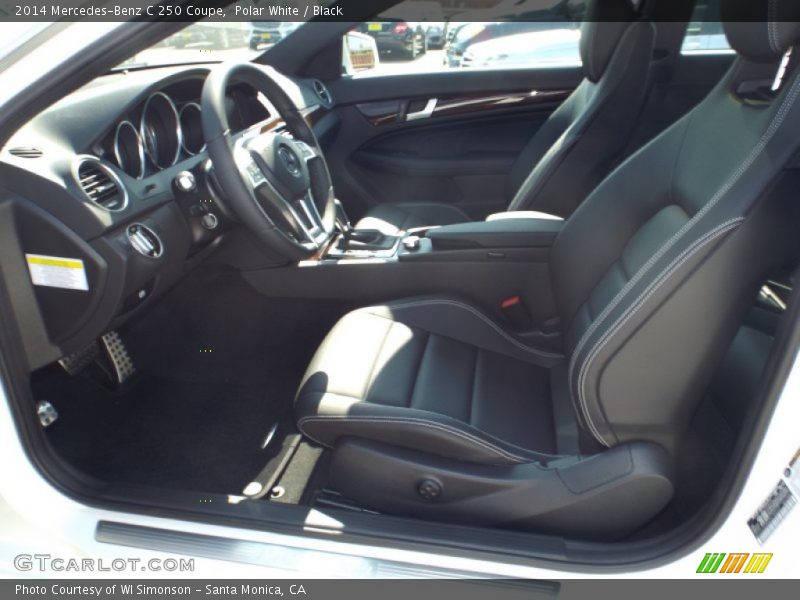 Polar White / Black 2014 Mercedes-Benz C 250 Coupe