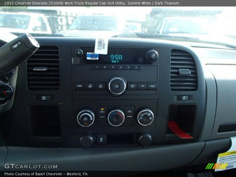 Summit White / Dark Titanium 2013 Chevrolet Silverado 2500HD Work Truck Regular Cab 4x4 Utility