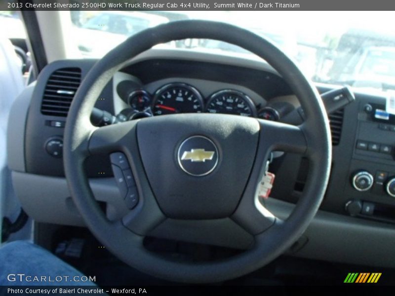 Summit White / Dark Titanium 2013 Chevrolet Silverado 2500HD Work Truck Regular Cab 4x4 Utility