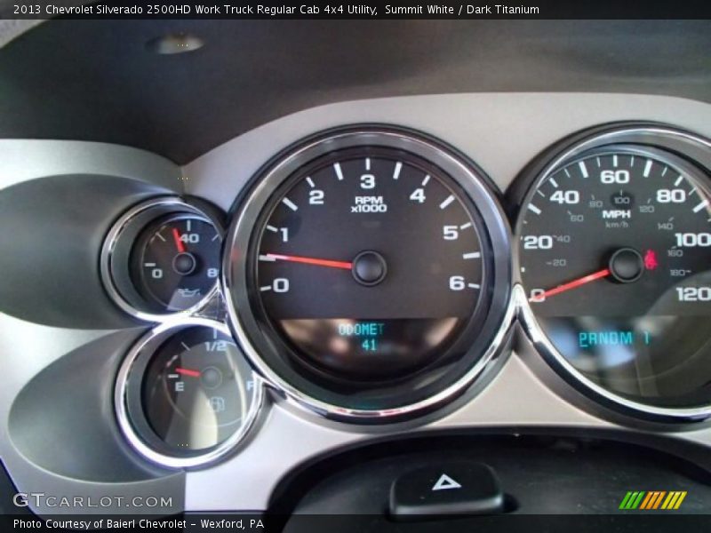 Summit White / Dark Titanium 2013 Chevrolet Silverado 2500HD Work Truck Regular Cab 4x4 Utility