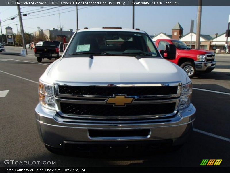 Summit White / Dark Titanium 2013 Chevrolet Silverado 2500HD Work Truck Extended Cab 4x4 Utility