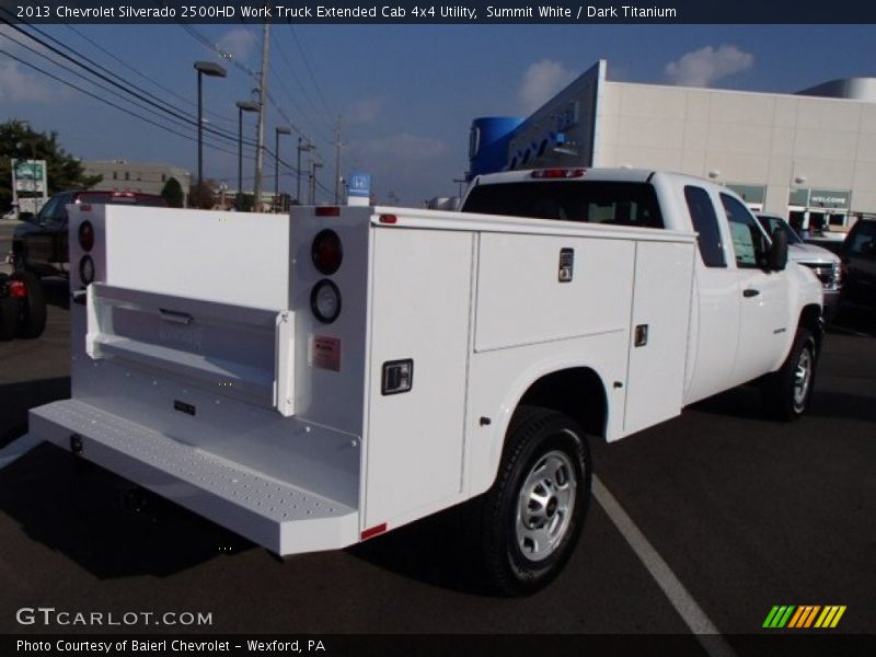 Summit White / Dark Titanium 2013 Chevrolet Silverado 2500HD Work Truck Extended Cab 4x4 Utility