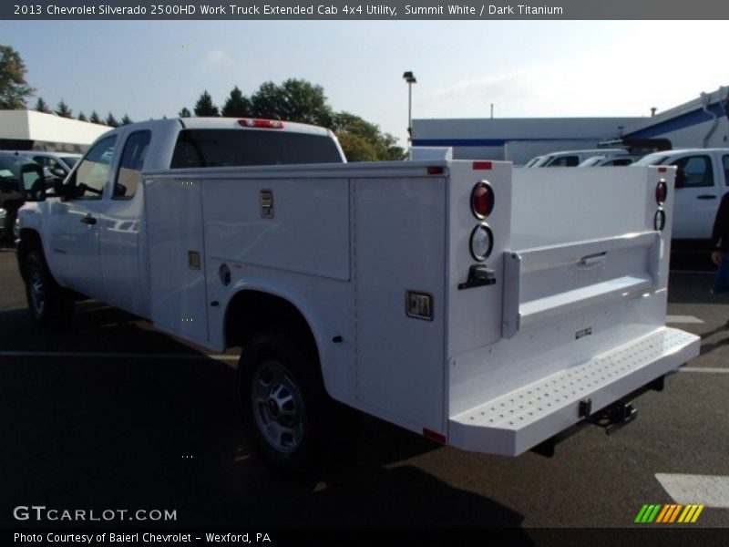 Summit White / Dark Titanium 2013 Chevrolet Silverado 2500HD Work Truck Extended Cab 4x4 Utility