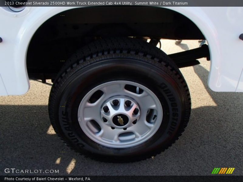 Summit White / Dark Titanium 2013 Chevrolet Silverado 2500HD Work Truck Extended Cab 4x4 Utility