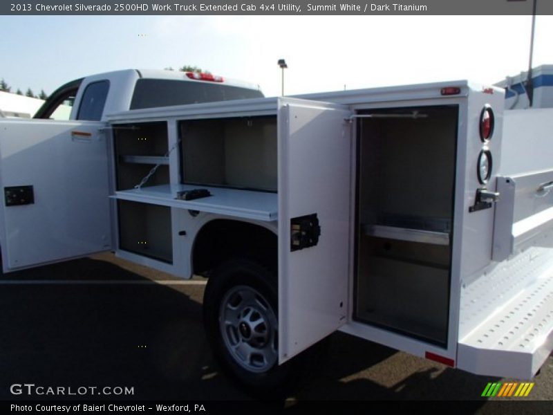 Summit White / Dark Titanium 2013 Chevrolet Silverado 2500HD Work Truck Extended Cab 4x4 Utility