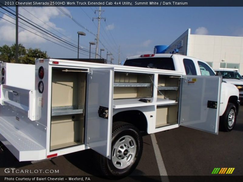 Summit White / Dark Titanium 2013 Chevrolet Silverado 2500HD Work Truck Extended Cab 4x4 Utility