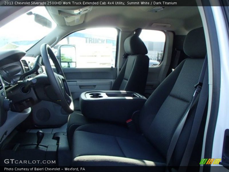 Summit White / Dark Titanium 2013 Chevrolet Silverado 2500HD Work Truck Extended Cab 4x4 Utility