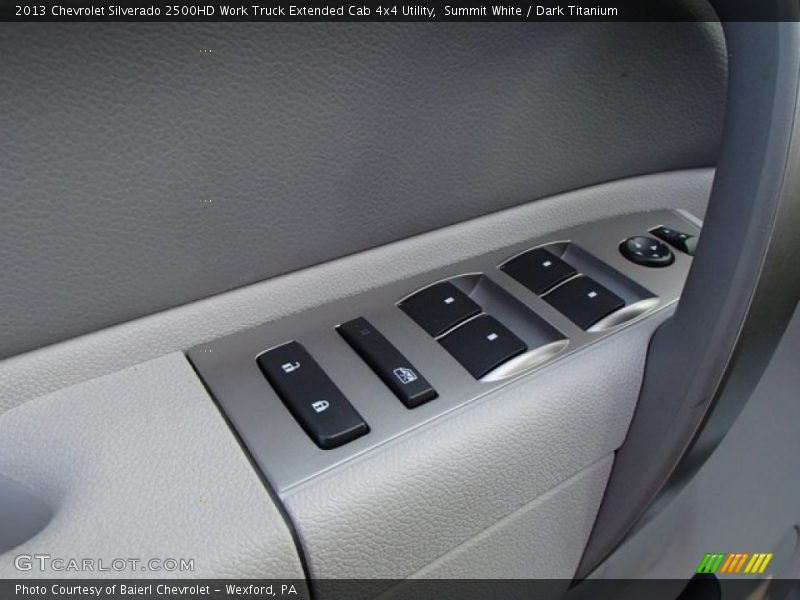 Summit White / Dark Titanium 2013 Chevrolet Silverado 2500HD Work Truck Extended Cab 4x4 Utility